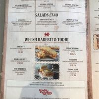 Menu (September 2019) at Gingers Welsh Bakery in Haverfordwest