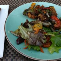 Vegan salt and pepper duck at Rustica in Torrevieja