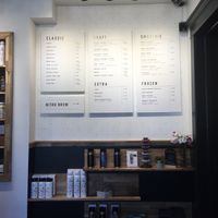 The drink menu at Cloveberry in Sparta