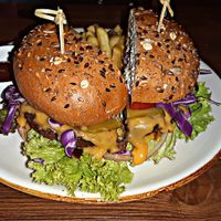 The vegan burger, a must try. at Orenda in Beirut