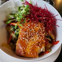 I took a bite, then remembered to take a picture. YUM at The Library Lounge in Nelson