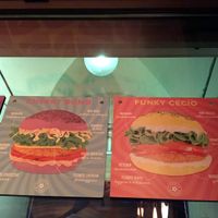 menu  at Flower Burger in Bologna