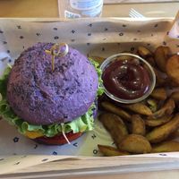 One of their many burgers at Flower Burger in Bologna