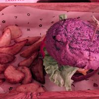 Purple cheesy at Flower Burger in Bologna