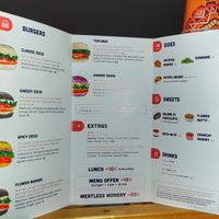 The menu 😍 at Flower Burger in Bologna