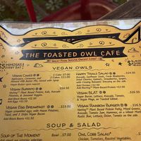 Menu   at The Toasted Owl Cafe - Cortland Blvd in Flagstaff