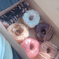 Oreos Twist, Lemon Poppy, Cookie Butter, Chocolate Vanilla, Strawberry, Cinnamon Sugar  at Pepperbox Doughnuts - Design Center  in Charlotte