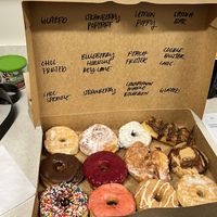 Assorted vegan dozen.   at Pepperbox Doughnuts - Design Center  in Charlotte