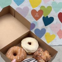 Mango habanero, bourbon maple cinnamon, Oreo, peach fritter  at Pepperbox Doughnuts - Design Center  in Charlotte