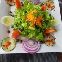 Very flavorful salad at El Mirador in Panama City