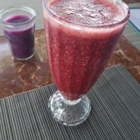 Berry smoothie at El Mirador in Panama City