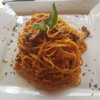 Mushroom pasta at El Mirador in Panama City