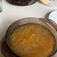 Sauerkraut soup  at Vilties Vaistinės Arbatine in Kaunas