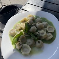 „Kuldunai“ - Teigtaschen gefüllt mit Pilzen  at Vilties Vaistinės Arbatine in Kaunas