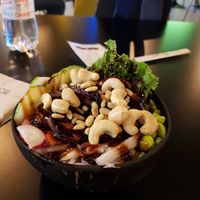 Vegetable rice with tempeh and cashew nuts at Po-K in Sliema