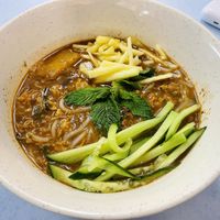 Asam laksa  at E-PACS Vegan Cafe in East Tamaki