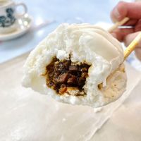 BBQ pork bun   at E-PACS Vegan Cafe in East Tamaki