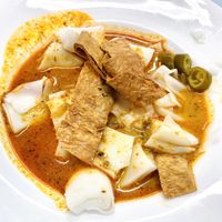 Curry cheong fun   at E-PACS Vegan Cafe in East Tamaki