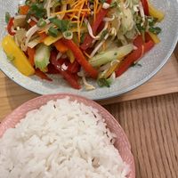 Veggies and rice  at vEATnam in Villach