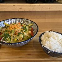 Wok veggies with tofu and ricee  at vEATnam in Villach