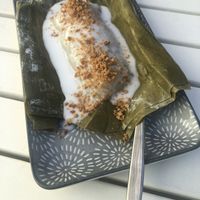 Klebereis mit Kokossauce  at vEATnam in Villach