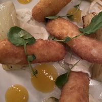 Cashew croquettes with fennel  at Piu in Zurich