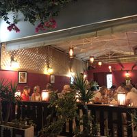 Out side seating at Saffron in Rhodes