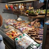 Food selection at Plants & Cakes in Frankfurt