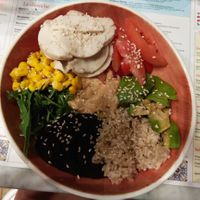 Poke bowl at Rossopomodoro in Bologna