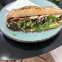 Sweet chilli baguette   at Celozrnná Sváča in Brno