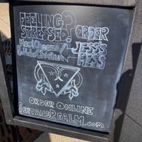 Menu board.  at Seitan's Realm in Columbus