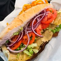 Club Banger and fries   at Seitan's Realm in Columbus