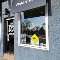 Entrance to deli at Seitan's Realm in Columbus