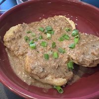 Biscuits & Mushroom Gravy at Seitan's Realm in Columbus