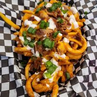 Loaded fries at Seitan's Realm in Columbus