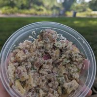 Potato salad!! at Seitan's Realm in Columbus