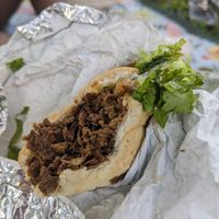 Cheezesteak sandwich at Seitan's Realm in Columbus