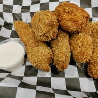 Huge jalapeño poppers at Seitan's Realm in Columbus