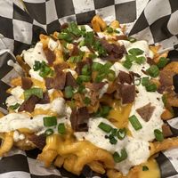 Loaded fries  at Seitan's Realm in Columbus