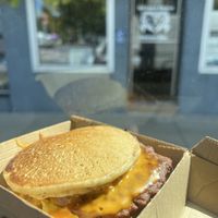 Sausage mcfibble!!! Had me tremblin’ in my boots  at Seitan's Realm in Columbus