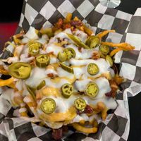 Chili cheese fries at Seitan's Realm in Columbus