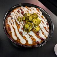 Chili mac at Seitan's Realm in Columbus