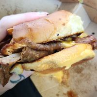 Vegan roast beef n cheddar at Seitan's Realm in Columbus