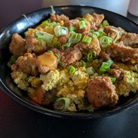 Breakfast bowl at Seitan's Realm in Columbus