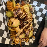 Loaded fries special  at Seitan's Realm in Columbus