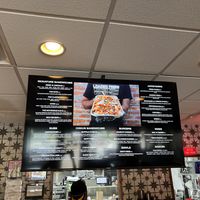 Menu board  at Seitan's Realm in Columbus