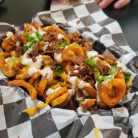 Special Seasoned Curly Fries at Seitan's Realm in Columbus