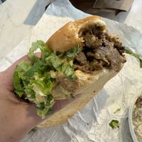 Take out photos could never do it justice. The Cheezesteak - absolutely massive and absolutely delicious   at Seitan's Realm in Columbus