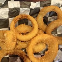 Onion rings  at Seitan's Realm in Columbus