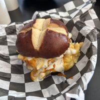Buffy Mac burger  at Seitan's Realm in Columbus